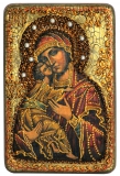 Настольная икона Образ Владимирской Божьей Матери