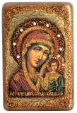 Настольная икона Образ Казанской Божией Матери