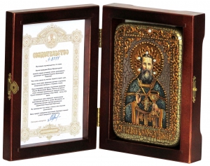 Настольная икона Иоанн Кронштадтский