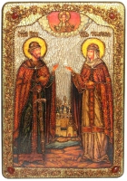 Большая икона Петр и Февронья