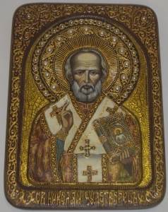 Живописная икона Николай Чудотворец