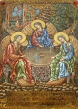 Живописная икона Троица